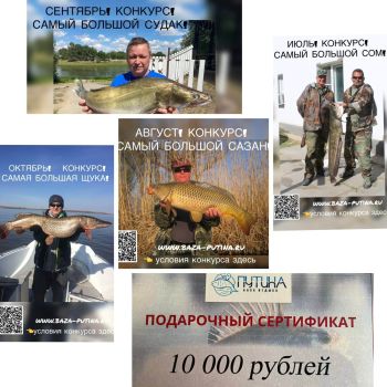 ИЮЛЬ! Конкурс «Самый большой сом»