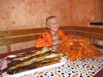 Рыбалка в Астрахани (2011, приготовленная рыба)