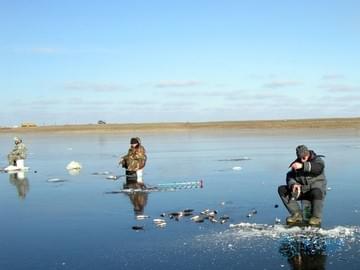 Рыбалка в Астраханской области (2009, зима)